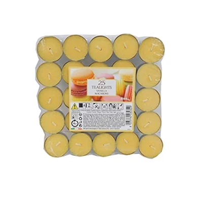 Image of Price&#039;s Petali Range Vanilla Macroons Tealights 25 Pack