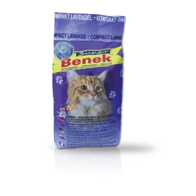 Image of Super Benek Bentonite Clay Ultra Clumping Lavender Cat Litter 10 Litre