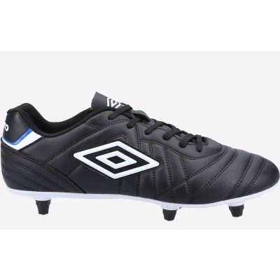 Image of Umbro Mens Speciali Liga Soft Ground Lace up Football Boot Black Size UK 12
