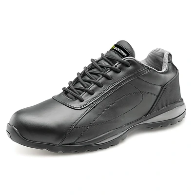 Image of Click Double Density Trainer Shoe Sbp Black UK 12 EU 47