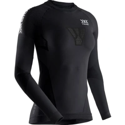 Image of X BIONIC INVENT 4.0 Running Shirt Long Sleeves Women Sports Jersey Jogging Training Fitness Gym Compression Baselayer Top Black/Charcoal, M