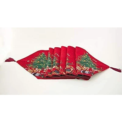 Image of Christmas Tree Tapestry Table Runner (Christmas Tree)