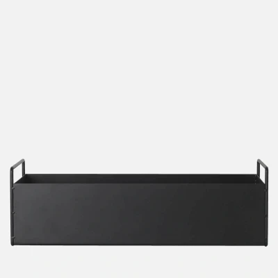 Image of ferm LIVING Plant Box Small, black, 45 x 16 14 cm, steel
