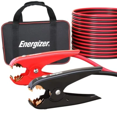 Image of Energizer Jumper Cables for Car Battery, Heavy Duty Automotive Booster Jump Starting Dead or Weak Batteries with Carrying Bag Included (20 Feet (2 Gauge)