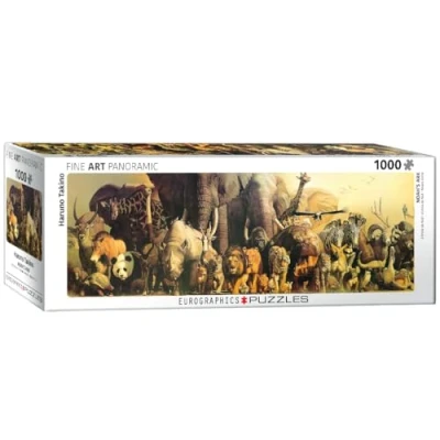 Image of EuroGraphics 6010 4654 &quot;Noah&#039;s Ark by Haruo Takino Puzzle (1000 Piece) The Lion King Jigsaw, Various