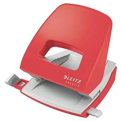 Image of Leitz Recycle NeXXt Hole Punch 30 Sheets Red 50030025