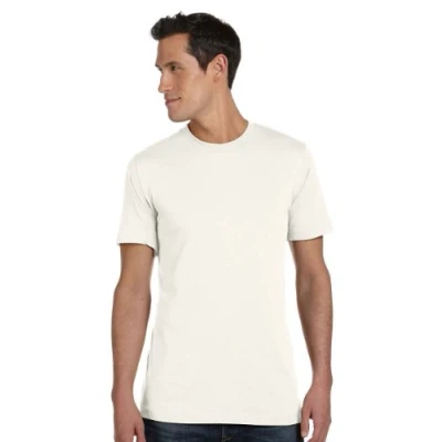 Image of Bella + Canvas Mens Jersey Short Sleeve T Shirt, Color: Soft Cream, Size: Medium