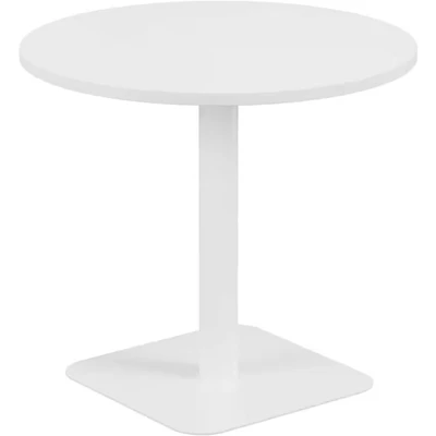 Image of Vivace 800mm Mid Table White Top and Legs Ref CH2694WHWH