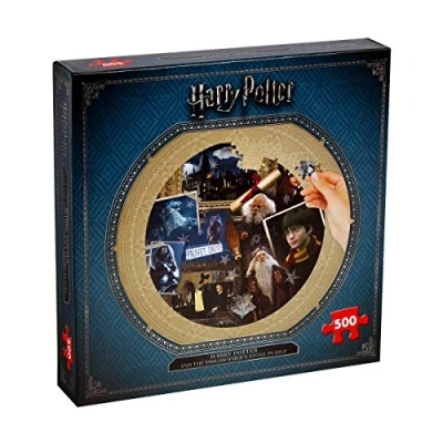 Image of Winning Moves Harry Potter Philosopher&#039;s Stone 500 Piece Jigsaw Puzzle, Black, 002480