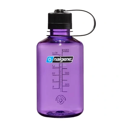 Image of Nalgene Sustain Tritan BPA Free Water Bottle Made with Material Derived from 50% Plastic Waste, 16 OZ, Narrow Mouth, Purple