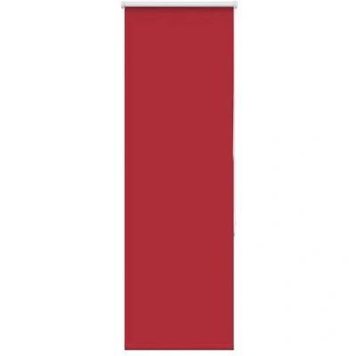Image of vidaXL Roller Blind Blackout Red 55x130 cm Fabric Width 50.7 Polyester