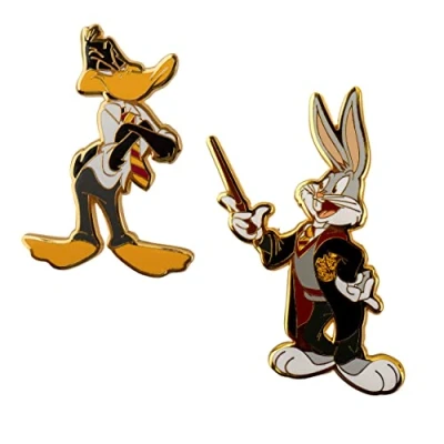 Image of Set de 2 Pines Bugs Bunny y Pato Lucas