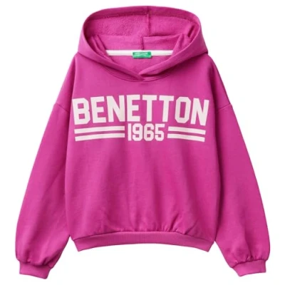 Image of United Colors of Benetton Girls and Girl&#039;s Shirt C/CAPP. m/l 3j68c203q Hooded Sweatshirt, Purple, 160 cm