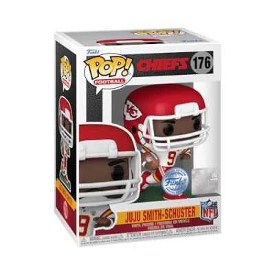 Image of Funko POP! NFL: Steelers Ju Smith Schuster (Away) Collectable Vinyl Figure Gift Idea Official Merchandise Toys for Kids &amp; Adults Sports Fans