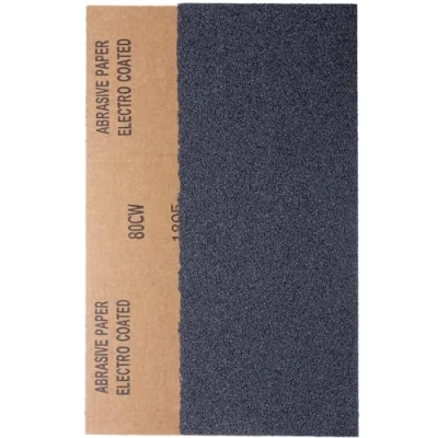 Image of YoiYee 80 Grit Wet &amp; Dry Sandpaper Sheets, 23 x 9.5cm,Medium Abrasive Sand Paper Roll for Wood, Metal, Plastic, Glass, Stone and Wall Sanding, 10 Pack