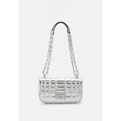 Image of Michael Kors Tribeca CONV Chain Across body bag silvercoloured, Women&#039;s, Size: One Size, Silver coloured