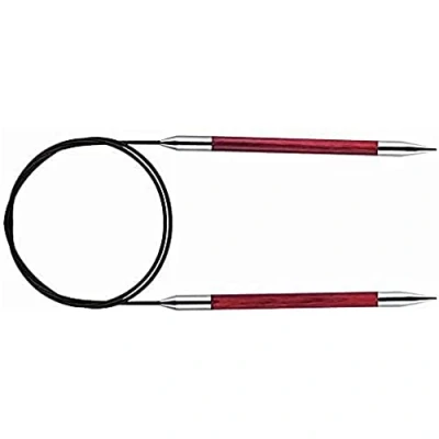 Image of KnitPro Royale: Knitting Pins: Circular: Fixed: 100cm x 6.00mm, Birchwood, brass, Multi Colour, 6mm