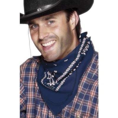 Image of Smiffy&#039;s Western Bandana Neckerchief Blue