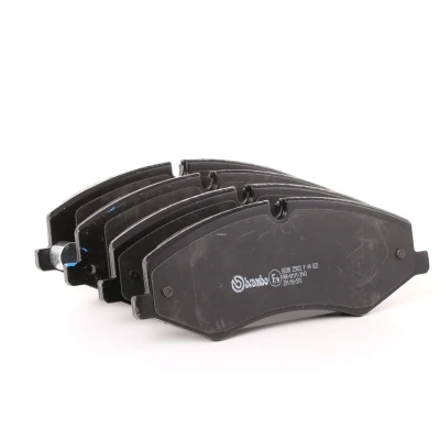 Image of LR021253, LR026220, LR032063, LR047859, LR051626 brake pad set BREMBO P 44 022 prepared for wear indicator with caliper screws accessories
