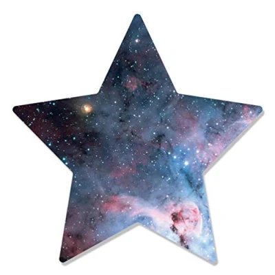 Image of Star Cutouts Ltd WA055 Within Wall Cardboard Cutout Perfect for Space Parties, Galaxy Fans and Universe Admirers Impact Tall 67cm Wide, Multicolour, Standard
