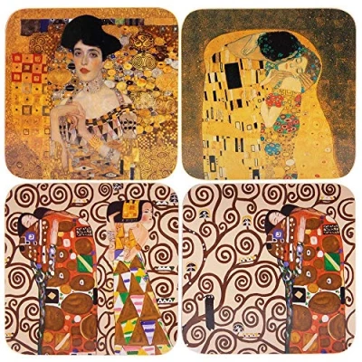 Image of Lesser &amp; Pavey Klimt Coasters Set of 4, LP94433A