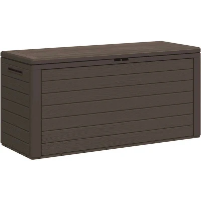 Image of vidaXL Garden Storage Box Brown 116x44x55 cm