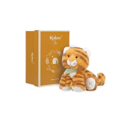 Image of Kaloo Les Amis Babies’ Papaye The Tiger Plush 13 cm Ultra Soft Material Gift Box 0 Months +, K224004