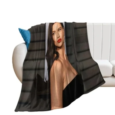 Image of XSQING Adriana Lima Sexy Poster Famous Supermodel Fleece Blanket All Season Use Cozy Plush Lightweight Flannel Throw Blankets for Couch Sofa Bed 30&quot;x40&quot;