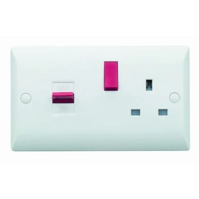 Image of Superswitch SW25 45A Double Pole Cooker Control Unit with 13A Socket