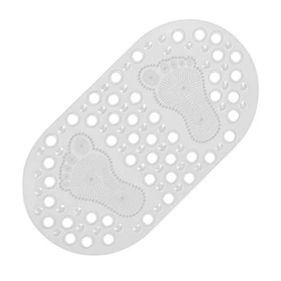 Image of Rubber Bath Mat Mats, Shower Mats Mildew Resistant Non slip Pebbled Bathtub With Suction Cup For Bathroom, Machine Washable Environmental
