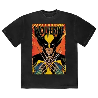 Image of Marvel Comics Wolverine Claws T Shirt XL Black