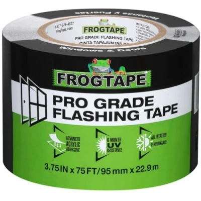 Image of Frog Tape Pro Grade Flashing for Windows &amp; Doors All Weather UV Resistant with Advanced Acrylic Adhesive 95mm x 22.9m