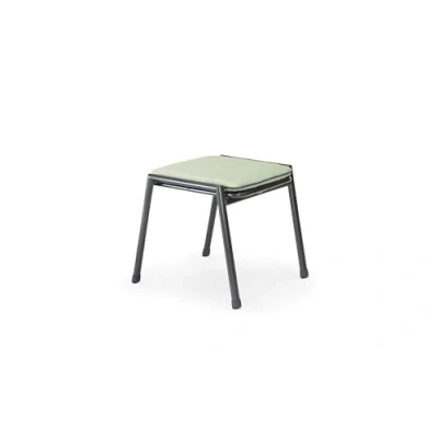 Image of KETTLER Novero Footstool Also be used as a Side Table, Garden Furniture, Traditional Look, Sturdy Aluminium, Comfy Cushion (Stone)
