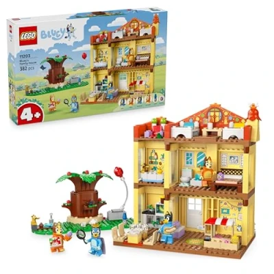 Image of LEGO Bluey: Bluey&#039;s Family House Toy Modular Playset with Multiple Rooms, a Garden, 4 Minifigures &amp; Fun Accessories Birthday Gift for 4+ Year Old Girls Boys or TV Show Fans 11203