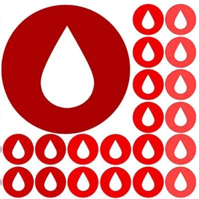 Image of 900 Colourful Mini Red Droplets Dots 10mm Spot Reward Stickers for Teachers and Planner Charts