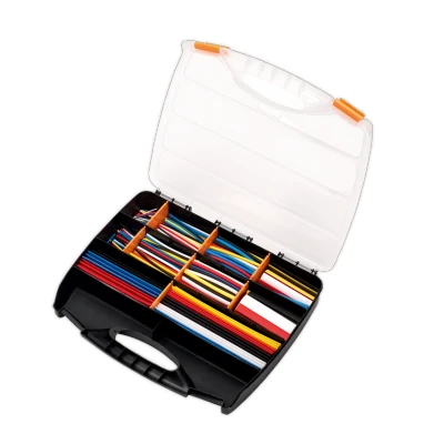 Image of Sealey Heat Shrink Tubing Assortment 590pc Mixed Colours 50, 100, 150 &amp; 200mm