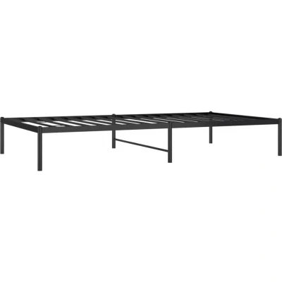 Image of vidaXL Metal Bed Frame without Mattress Black 107x203cm