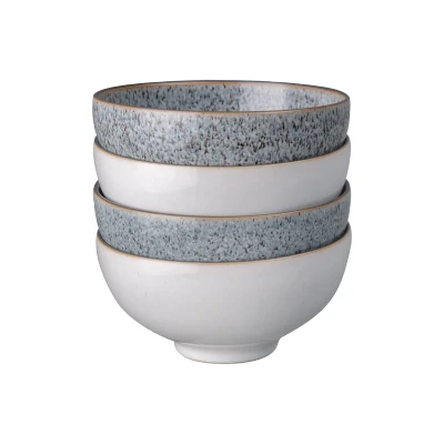 Image of Denby Studio Grey Set Of 4 Mixed Rice Bowls
