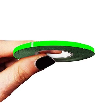 Image of 4R Quattroerre.it 10463 Trim Stripes Adhesive Strips for Cars, Neon Green, 3 mm x 10 mt