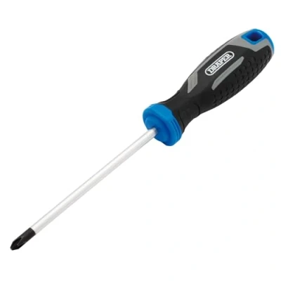 Image of Draper Phillips Soft Grip Screwdriver, PH2 x 125mm 13361 Magnetic Tip, CRV Blade