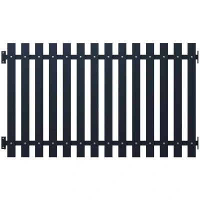 Image of vidaXL Fence Panel Anthracite 170.5x100 cm Powder coated Steel