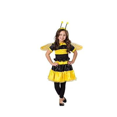 Image of Dress Up America Bumblebee Costume for Girls Bee Kids Halloween Queen