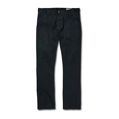 Image of Volcom Men&#039;s Frickin Modern Fit Stretch Chino Pant, Dark Navy 1, 32W x 30L