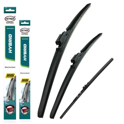 Image of Heyner Fits Mercedes GLC 2015 2018 Full Set of 3 Wiper Blades Hybrid HH2222TLM12X1