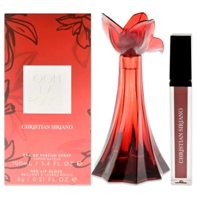Image of Ooh La Rouge by Christian Siriano for Women 2 Pc Gift Set 3.4 oz EDP Spray, 0.21oz Red Lip Gloss