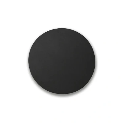 Image of Board Led Black Round Flush Wall Lamp 12W 2700K