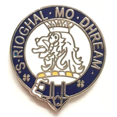 Image of Macgregor Scotland Scottish Family Clan Name Enamel Lapel Pin Badge