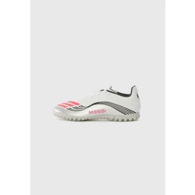 Image of adidas Performance F50 Messi CLUB TF Astro turf trainers White/lucid red/silvercoloured, Men&#039;s, Size: 10.5, red/silver/coloured shoes