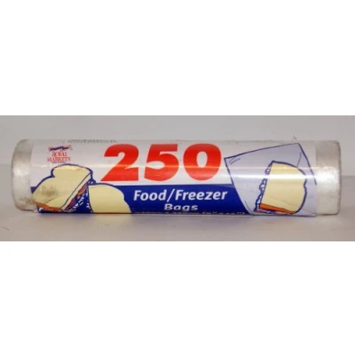 Image of 250 Food / Freezer Bags 225mm x 350mm (9&quot; 14&quot;)