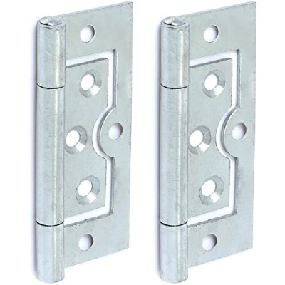 Image of 25 Pairs of Silver 75mm/3&quot; Flush Door Hinges